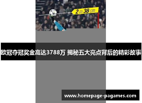 欧冠夺冠奖金高达3788万 揭秘五大亮点背后的精彩故事