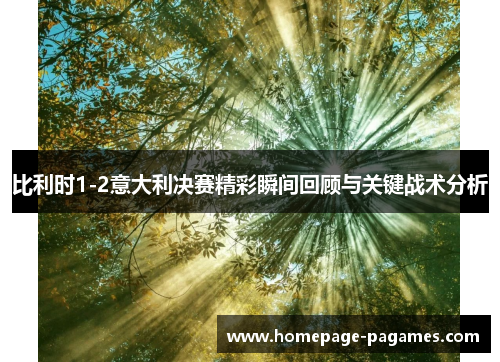 比利时1-2意大利决赛精彩瞬间回顾与关键战术分析