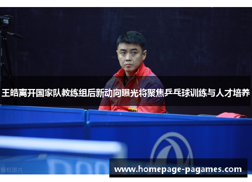 王皓离开国家队教练组后新动向曝光将聚焦乒乓球训练与人才培养 王皓离开国家队教练组后新动向曝光将聚焦乒乓球训练与人才培养